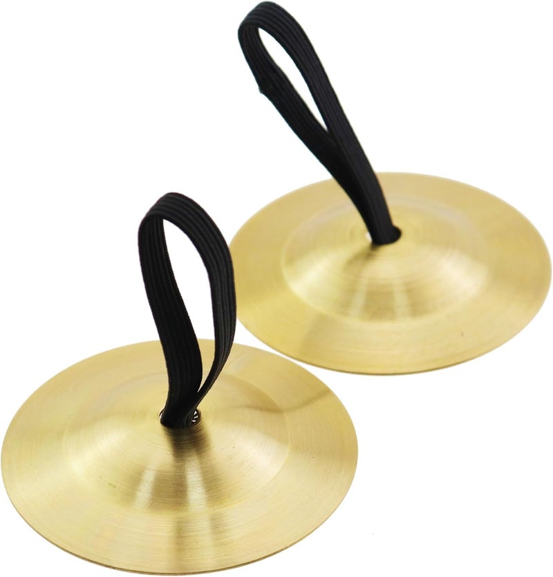 Caishun 6PCS 2.1 Inch Percussion Instrument Finger Cymbals Dance Finger Instruments Copper Teaching Aids Belly Dance Fingers for Ballroom Entertainment - Image 5